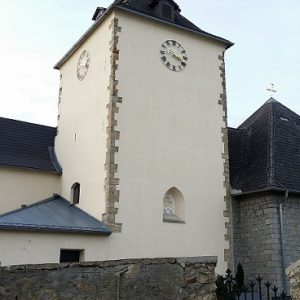 Saktristei, Kirchturm, neues Kirchenschiff